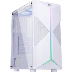 Gabinete Gamer Fortrek Holt Mid Tower Rgb Branco