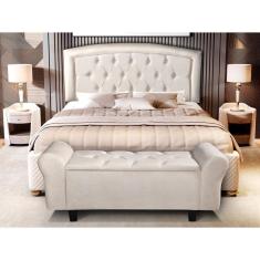 Recamier Baú America Areia 130cm