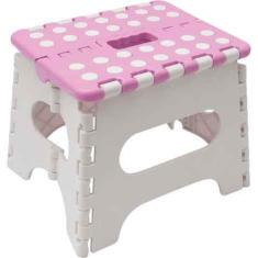 Banqueta Infantil Multiuso Dobravel Buba , Rosa