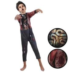 Fantasia de Zumbi Masculino Infantil - Sulamericana, GG