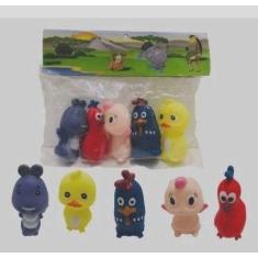 Kit Brinquedo De Vinil Hora Do Banho Animais Fazenda P/ Bebê - Galinha