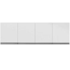 Armário Aéreo Cozinha Adriana 4 Portas 150 Cm Branco