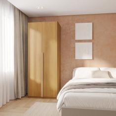 Guarda-roupa Modular 80cm Com Portas E Gaveteiro Jade Cabecasa Madeiramadeira Avelã