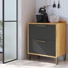 Balcão de Cozinha 80cm com 1 Porta Basculante 1 Gavetão e Tampo 100% M