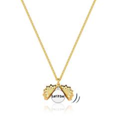 Colar Let It Be Small Revestido Em Ouro