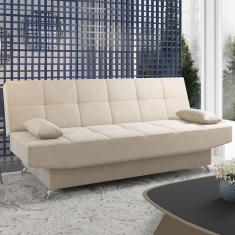 Sofá Cama Loft Reclinável Nude - Vian
