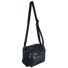 Bolsa Carteiro Masculina Com Alça Tiracolo De Couro Bovino