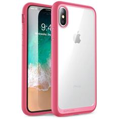 SUPCASE [Estilo unicórnio besouro estilo] Capa projetada para iPhone X, iPhone PP, Capa transparente protetora híbrida premium para Apple iPhone X 2017/iPhone XS versão 2018 (rosa)