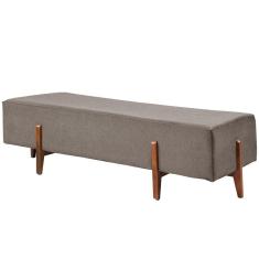 Recamier Zurik Luxo Madeira Maciça Castellar Móbile Linho Cappuccino