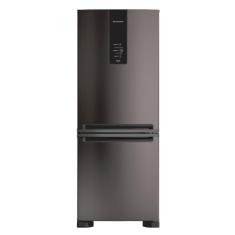 Geladeira Brastemp BRE57FE Frost Free Inverse com Painel Digital, Turbo Freezer e Ice Black Inox – 447 L