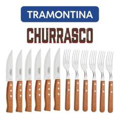 Faqueiro Para Churrasco Inox Tramontina Jumbo 12 Peças