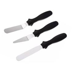 Kit Confeitaria Espátula Tubular + Alisadora + Nivelador - Isamar