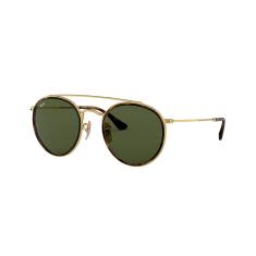 Óculos de Sol Ray-Ban 0RB3647N 001 Tam 51 / Ouro - Lentes Verde