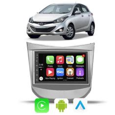 Kit Multimidia Android Auto Carplay HB20 2012 2013 2014 A 2019 7" Voz 