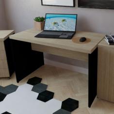 Mesa para Escritório 110cmx60cm Preto/Carvalho Mel