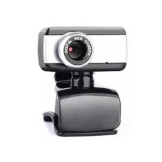 Webcam Brazilpc V4 1.5mp 640x483 C/ Microfone Usb - Preto/prata