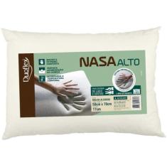 Travesseiro NASA Alto Antiácaro Com Espuma Viscoelástica - Duoflex, 1 