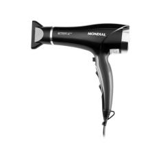 Secador de Cabelo Mondial Tourmaline Íon Preto e Prata 2000W 2 Velocid