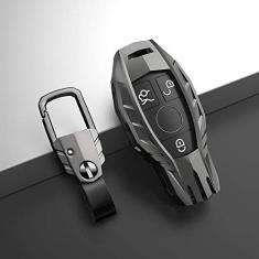 TPHJRM Carcaça da chave do carro em liga de zinco, capa da chave, adequada para Mercedes Benz 2017 E Class W213 2018 S Class
