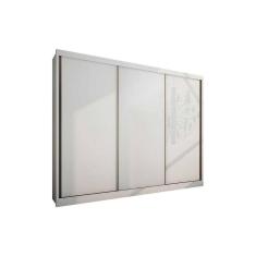 Guarda Roupas 3 Portas De Correr E 6 Gavetas Natus Plus Branco - Novo Horizonte