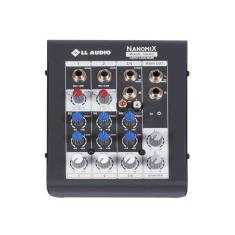 Mesa De Som Mixer Nanomix Ll Audio Na402 4 Canais C/Pc Sound