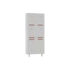 Módulo Cozinha Telasul Mirage New Paneleiro Aço 6 Portas 80cm Branco-Telasul