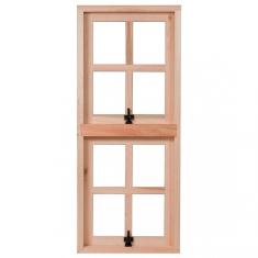 Janela de Madeira Maxim-Ar 120x30cm com Caixilho 9,4cm EWR MP51 Rondosul Marroml