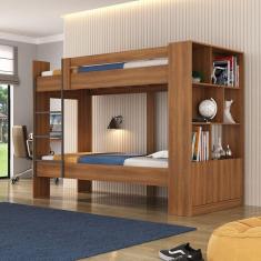 Beliche Jonava 2 Portas com Estante Nogal