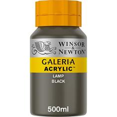 Tinta Acrílica Winsor & Newton Galeria 500ml 337 Lamp Black