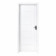 Kit Porta Pronta Maciça 214x87cm Eucalipto Esquerda Pm78 Solar Cruzeiro Portas Branco