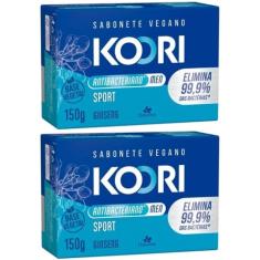 2UN Sabonete Vegetal Koori Antibac Sport Barra 150g Davene (2)