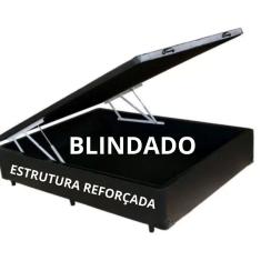Cama Box Baú Casal Padrão - Estrutura Reforçada corino 