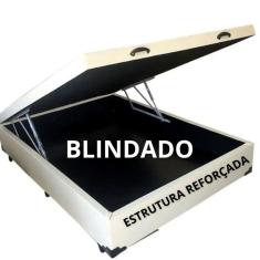 Cama Box Baú Casal Padrão - Estrutura Reforçada corino 
