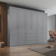 Guarda Roupa Casal 6 Portas 4 Gavetas Mississipi