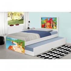 Bicama Juvenil Adesivada Terra Dos Dinossauros