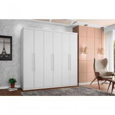 Roupeiro Gold 6 Portas Branco