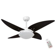 Ventilador Volare Quad Tabaco 127V E Controle Remoto