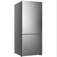 Geladeira Hisense Botton Frost Free 397L Com Tecnologia Inverter Inox 220V RB-52W