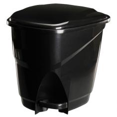 Lixeira Ecológica Com Pedal Preta 16l