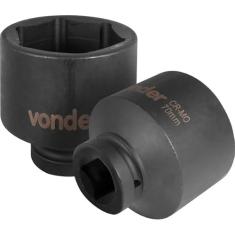 Soquete Sextavado de Impacto Encaixe 1" 70mm Aço Cromo - Vonder
