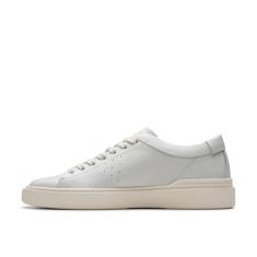 Clarks Tênis masculino Craft Swift, Couro branco, 41