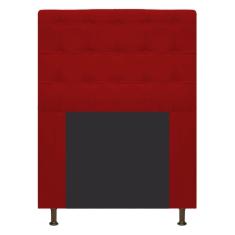 Cabeceira Estofada Dama 90 Cm Solteiro Vermelho Adj Decor