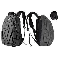 Mochila Notebook Anti Furto Saída Para Fone Impermeável Tetris 3D Crazy Pax (Cinza)