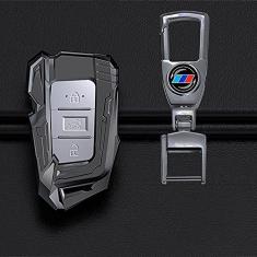 TPHJRM Capa da chave do carro em liga de zinco, adequado para Hyundai ix25 ix35 i10 i20 Solaris Tucson Sonata Santa Fe Sport Elantra Creta