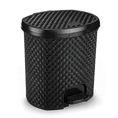LIXEIRA 6 L. RATTAN PRETO