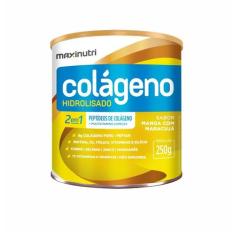 Colágeno Hidrolisado 2 Em 1 Maxinutri Manga E Maracujá 250 G