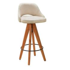 Banqueta Giratória Estofada Nicole Bege