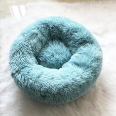 KAIJIE Cama ortopédica para cães, confortável, cama redonda para cães e filhos, ultramacia, lavável, para cães e gatos, cama de pelúcia fofa para gatos com diâmetro de 60 cm