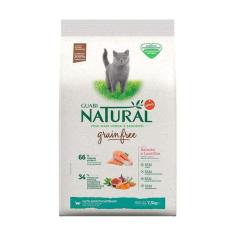 Ração Guabi Natural Grain Free para Gatos Adultos Castrados Sabor Salm