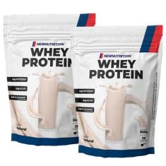 Combo 2 Whey Protein Concentrado Natural 900g NEWNUTRITION, Mix de Sab